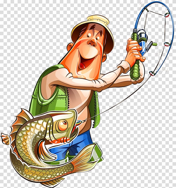 Fishing Rods Cartoon , Fishing transparent background PNG clipart
