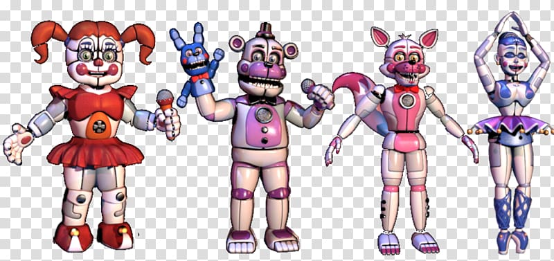 The Sister Location Animatronics As Transparrent PNGs