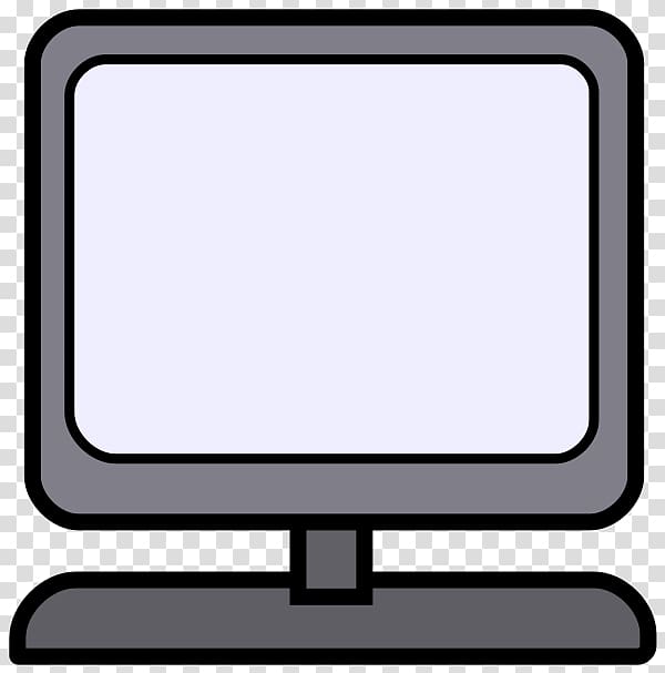 Gray Computer Monitor Illustration Cartoon Computer Computer