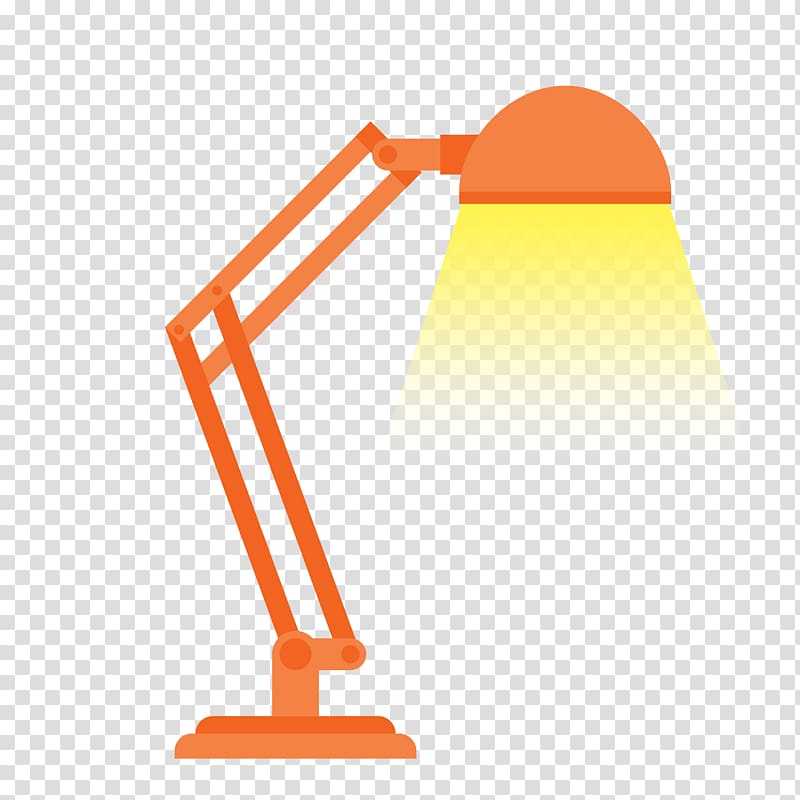 Light Lampe de bureau, orange lamp transparent background PNG clipart