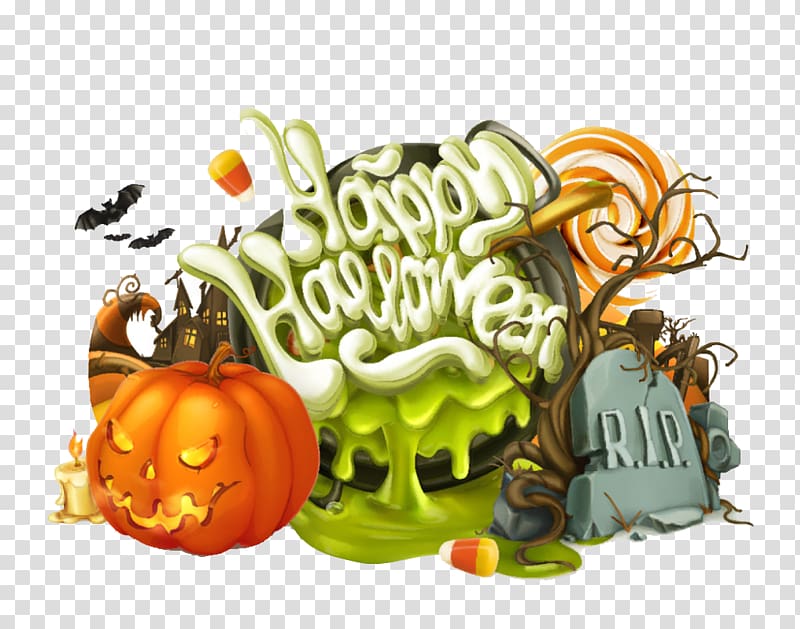 Candy corn Halloween Jack-o\'-lantern Pumpkin, Halloween decorative pattern transparent background PNG clipart