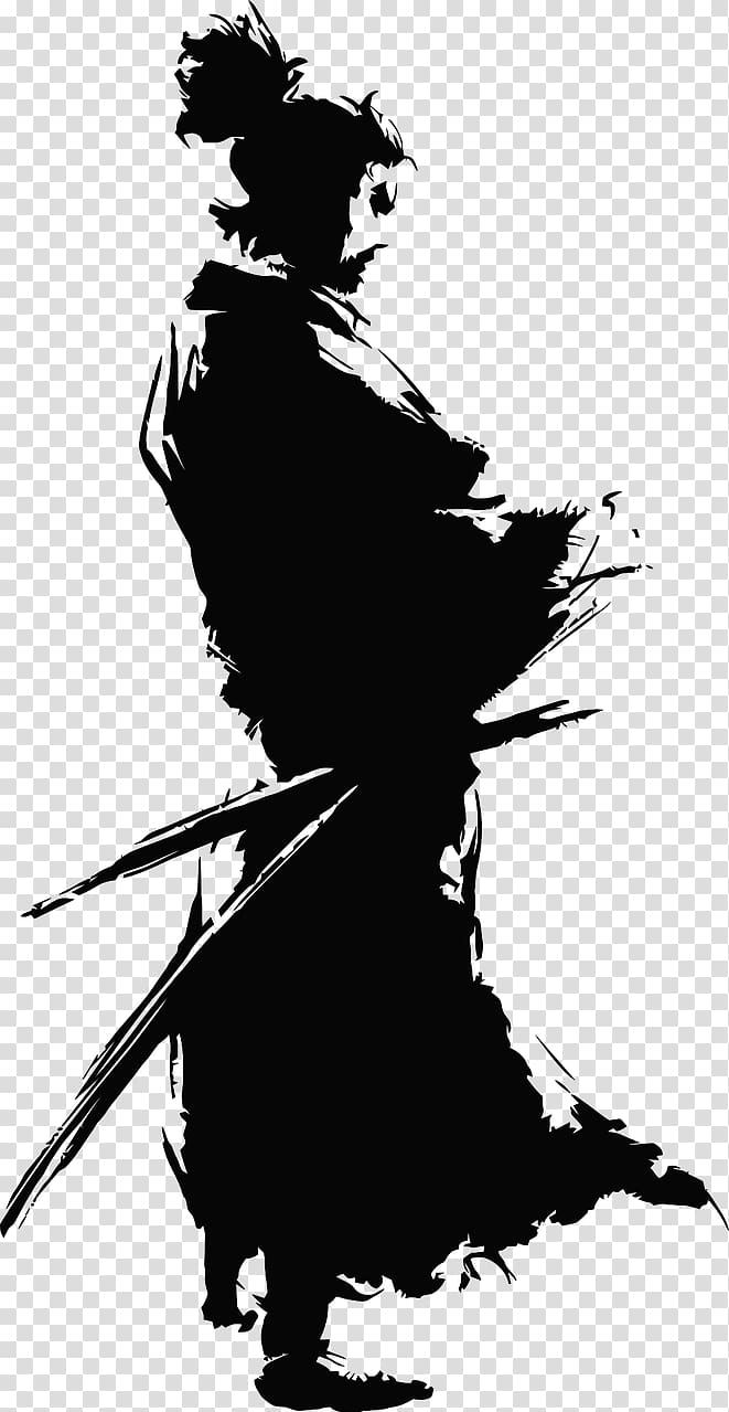 Samurai transparent background PNG clipart