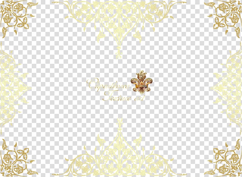 gold floral border illustration, Textile Yellow Area Pattern, Gold pattern frame transparent background PNG clipart