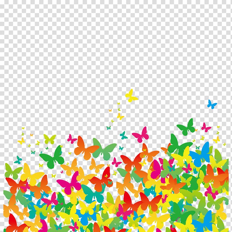 Butterfly Sticker Post box, Butterfly transparent background PNG clipart
