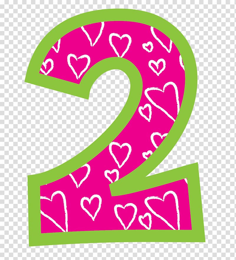 , Birthday Number 2 transparent background PNG clipart