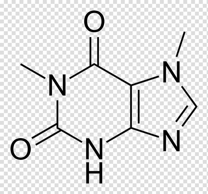 Tea Caffeine Chemical formula Paraxanthine Molecule, tea transparent background PNG clipart