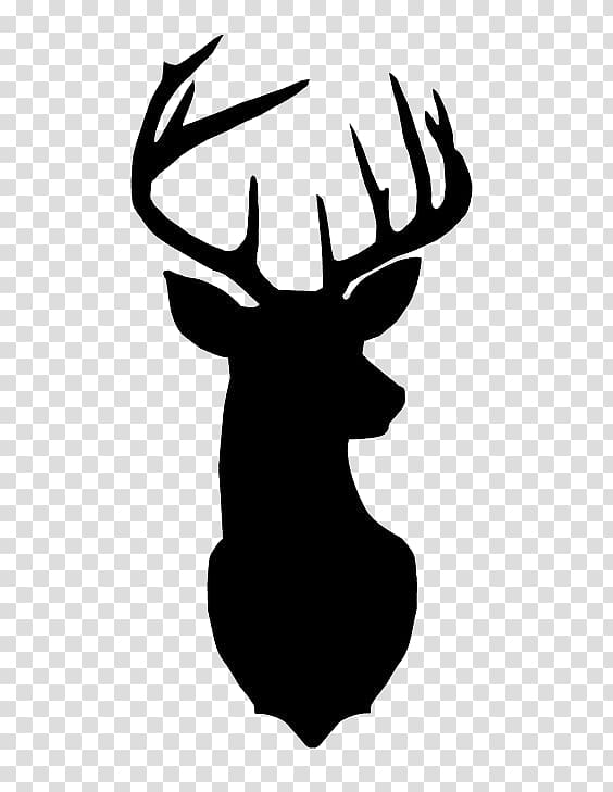 reindeer logo illustration, Black Reindeer Avatar transparent background PNG clipart