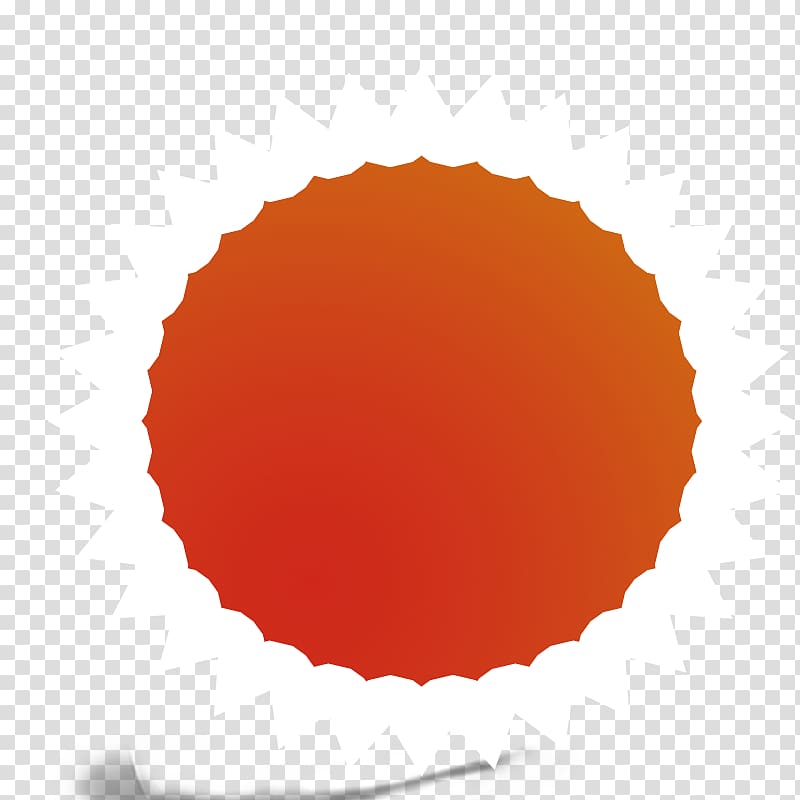 white and orange flower , Circle Font, Circles transparent background PNG clipart