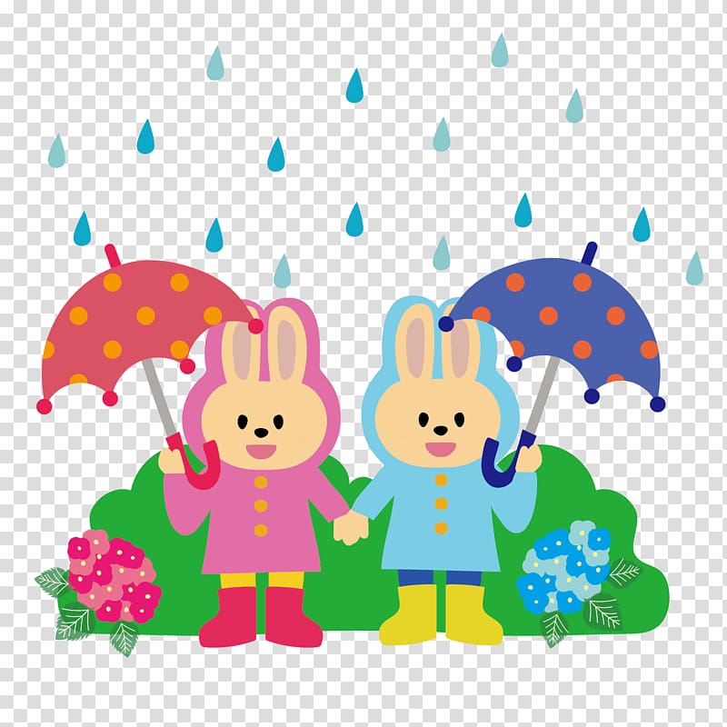 East Asian rainy season Illustration Raincoat Cloudburst, rain transparent background PNG clipart