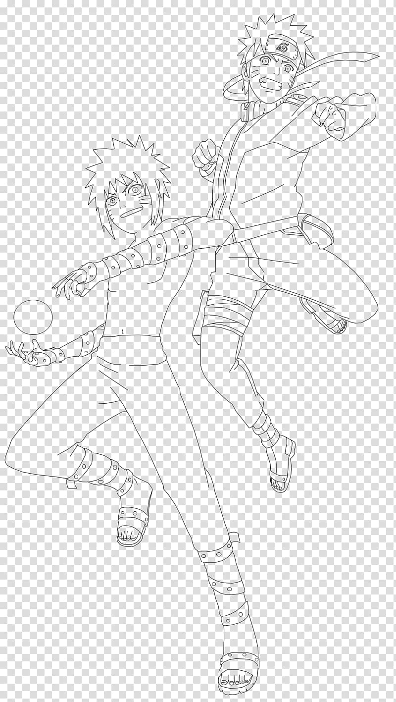 Drawing Line art Cartoon Sketch, menma naruto transparent background PNG clipart