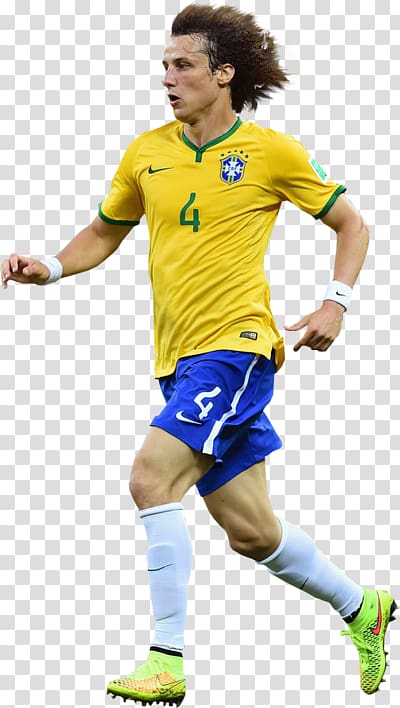 David Luiz 2018 World Cup Brazil national football team Jersey FIFA World Cup 2018 Live, football transparent background PNG clipart