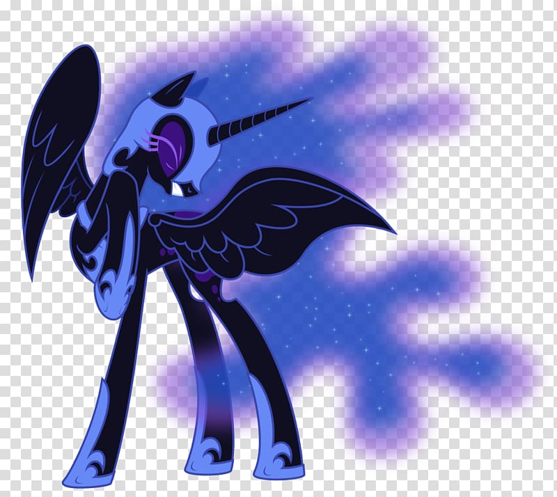 Princess Luna Pony Rainbow Dash Princess Celestia Rarity, nightmare transparent background PNG clipart