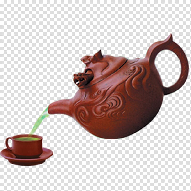 Teapot Yixing Tieguanyin Teaware, Tea Creative transparent background PNG clipart