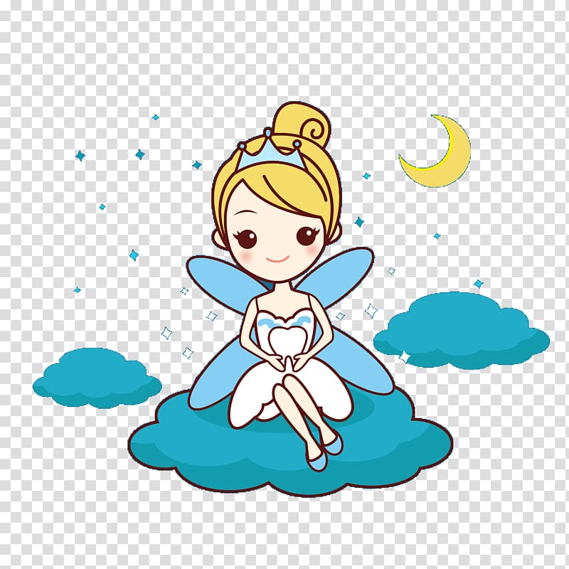 fairy cartoon illustration, Tooth fairy Dentist Euclidean , Tooth fairy transparent background PNG clipart