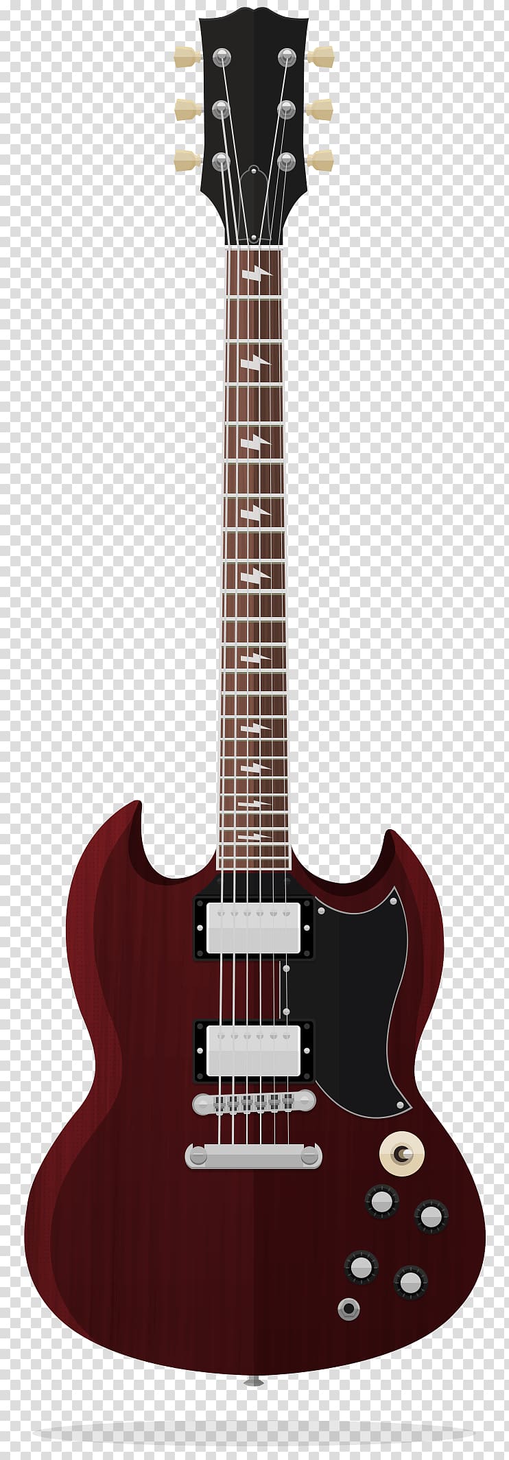 Gibson SG Gibson EDS-1275 Electric guitar Music, guitar player transparent background PNG clipart