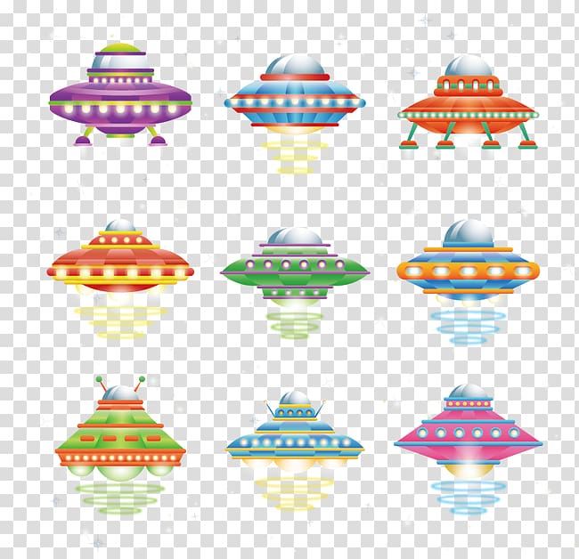 Cartoon Outer space Spacecraft Euclidean Icon, UFO material transparent background PNG clipart