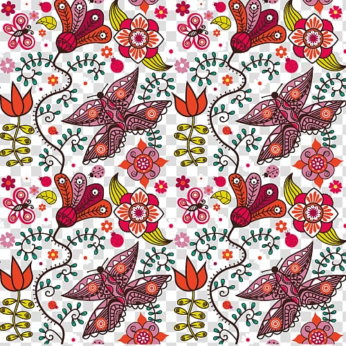 Butterfly Motif Pattern, Butterfly pattern transparent background PNG clipart