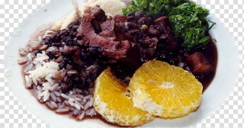 Costa Rican cuisine Feijoada Brazilian cuisine Rice and beans Portuguese cuisine, meat transparent background PNG clipart