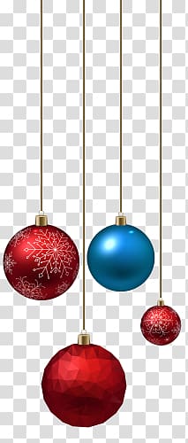 long rope hanging christmas balls transparent background PNG clipart