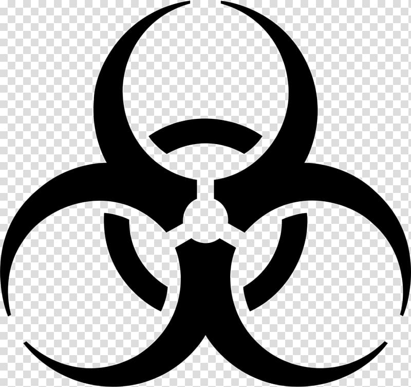 Biological hazard Symbol , bloodborne transparent background PNG clipart