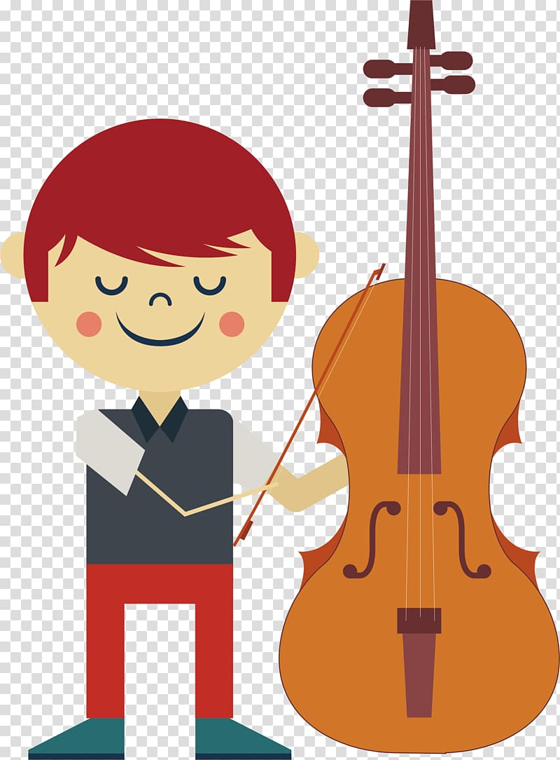 Violone Cello Violin Viola, violin little boy transparent background PNG clipart