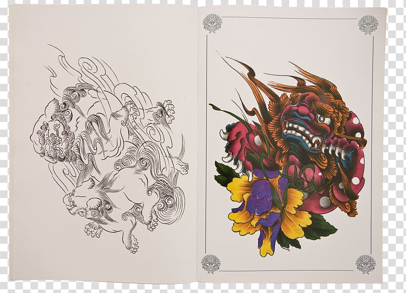 China Chinese guardian lions Chinese tattoo art: traditional and modern styles, Chinese style transparent background PNG clipart