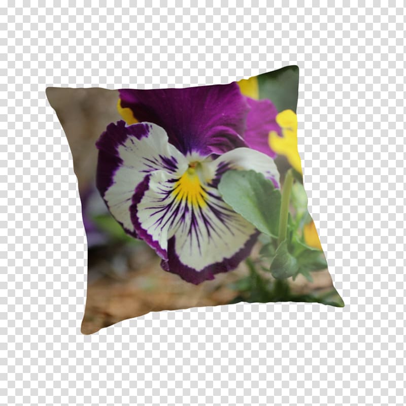 Violet Throw Pillows Cushion Pansy Lilac, pink purple yellow smoke transparent background PNG clipart
