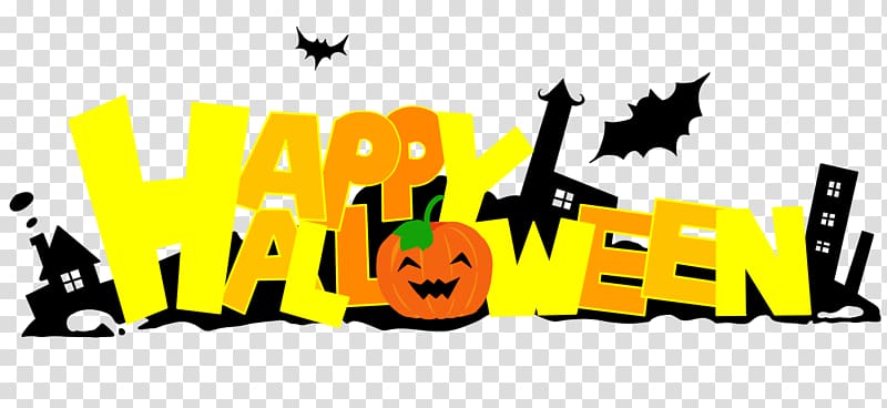 Halloween Jack-o\'-lantern Party, Halloween,happy,Cartoon transparent background PNG clipart