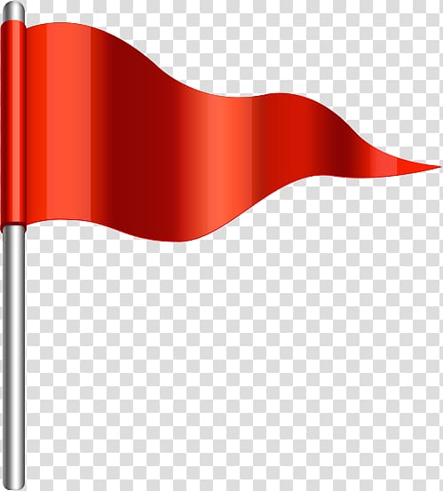 red pennant flag , Red flag , Small red flag transparent background PNG clipart
