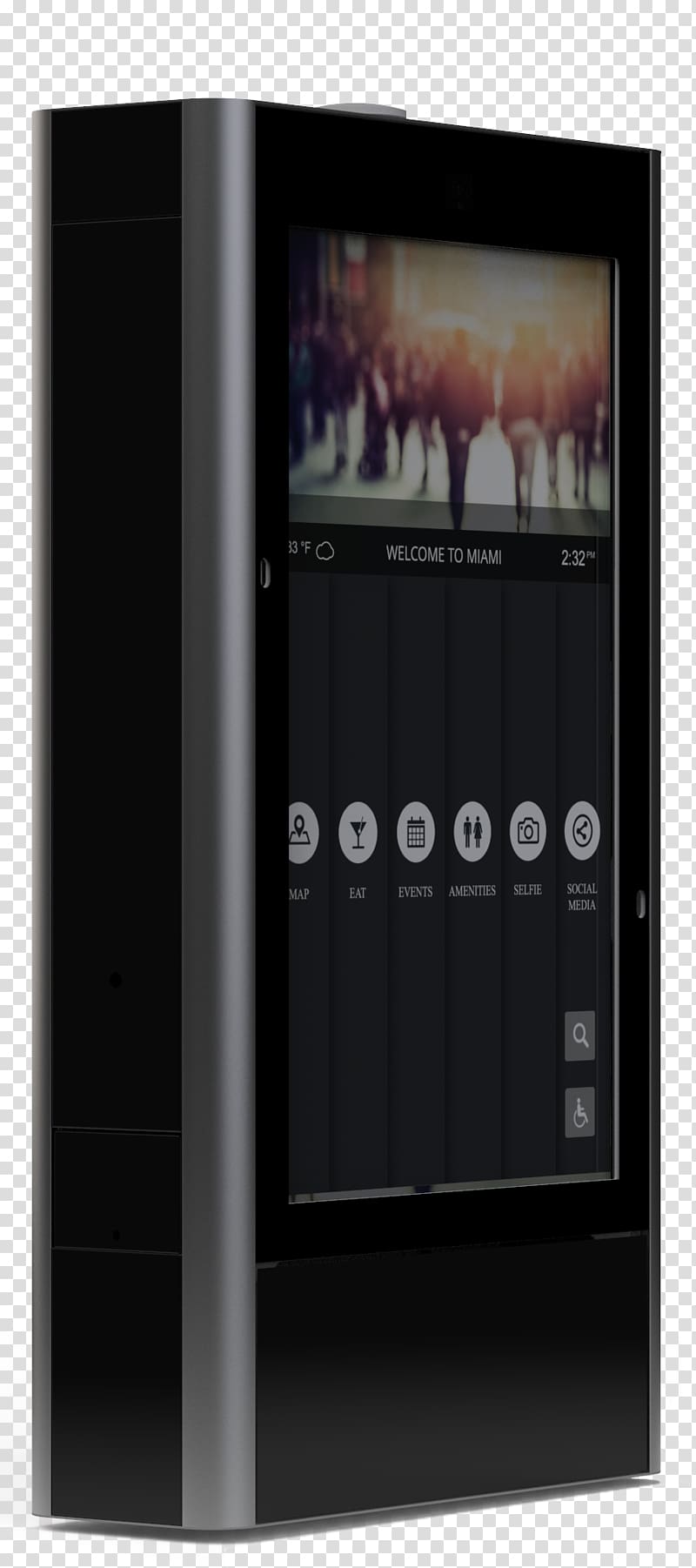 SmartLink City Industry Display device Multimedia, smart kiosk transparent background PNG clipart