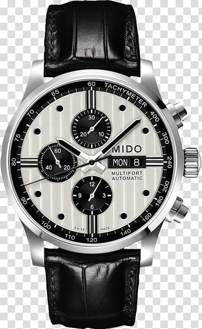 Mido Automatic watch Chronograph Analog watch, watch transparent background PNG clipart