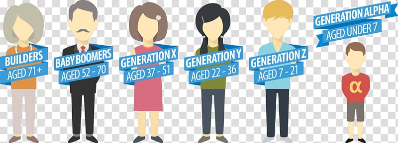 Millennials Generation Z Baby boomers Silent Generation, others transparent background PNG clipart