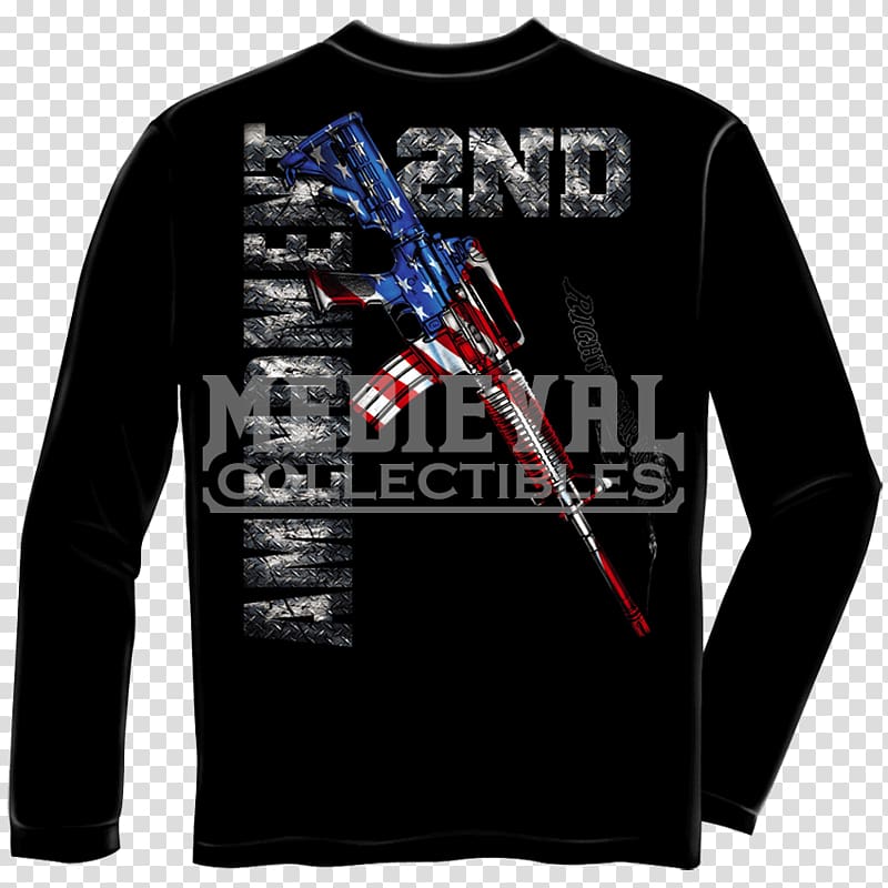 Long-sleeved T-shirt National Rifle Association Hoodie United States, 2nd amendment transparent background PNG clipart