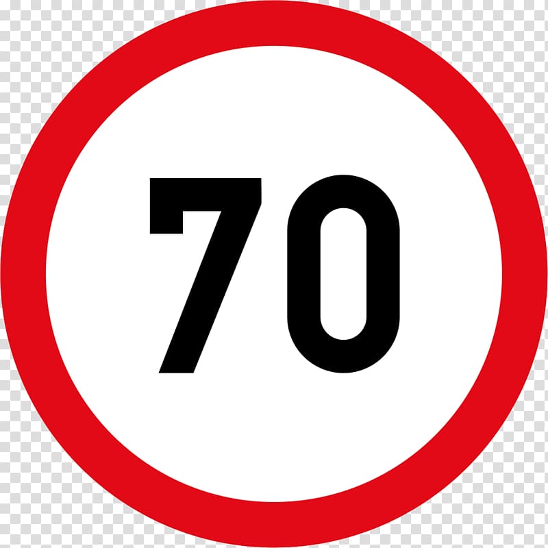 Speed sign Traffic sign Speed limit Number, road sign speed limit transparent background PNG clipart