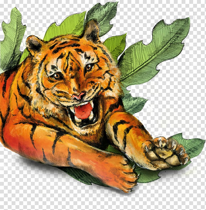 Tiger Cat Earth Wildlife Terrestrial animal, SAVE PLANET transparent background PNG clipart