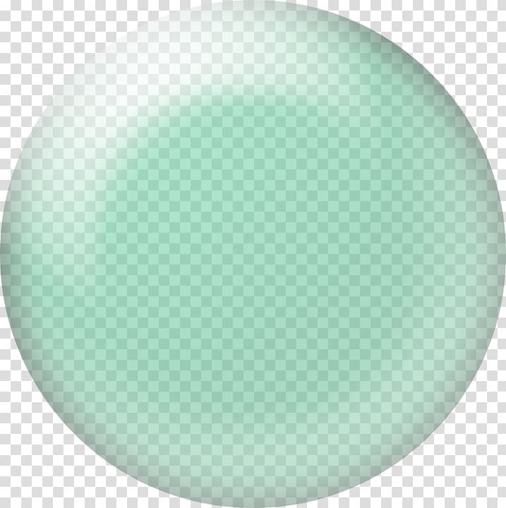 Turquoise Sphere, mint color transparent background PNG clipart