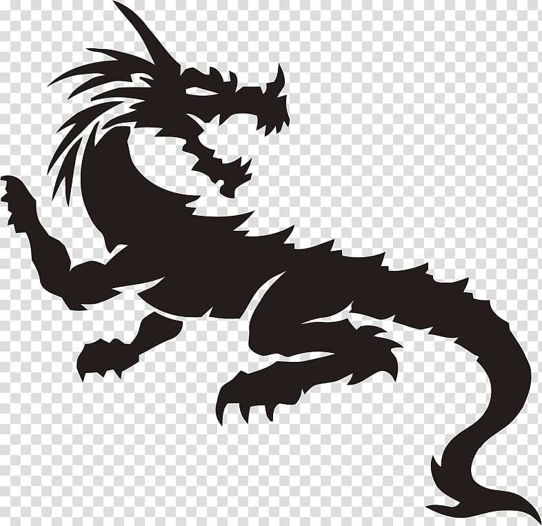 Tattoo artist Japanese dragon Black-and-gray, tribal art transparent background PNG clipart