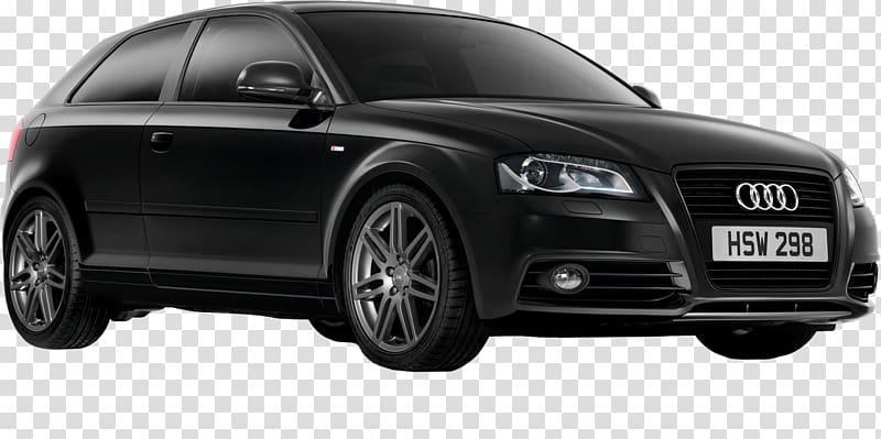 black Audi coupe, Audi Black Sideview transparent background PNG clipart