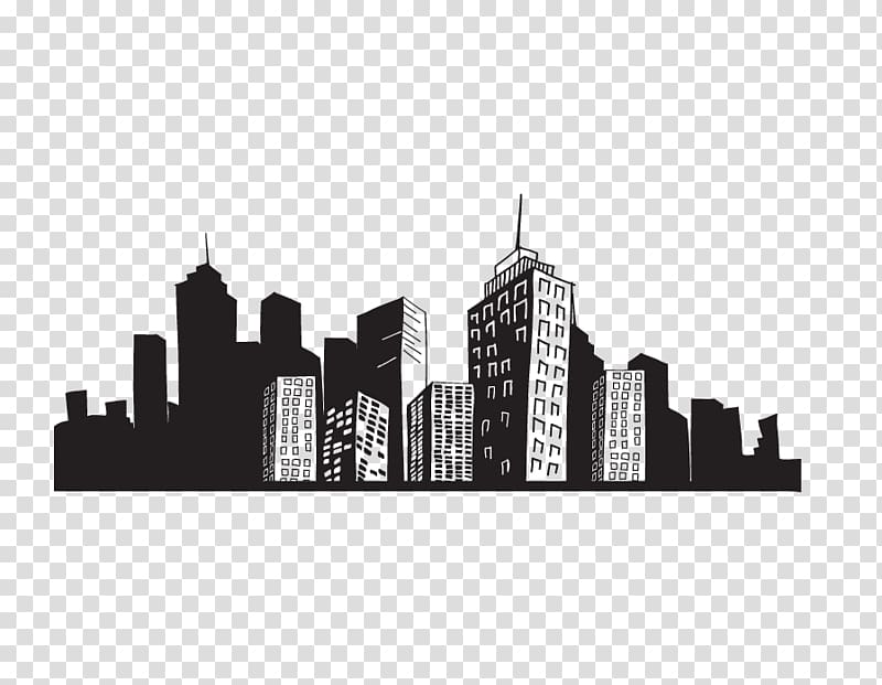 black and gray cityscape illustration, PicsArt Studio Desktop Cityscape , Cityscape transparent background PNG clipart