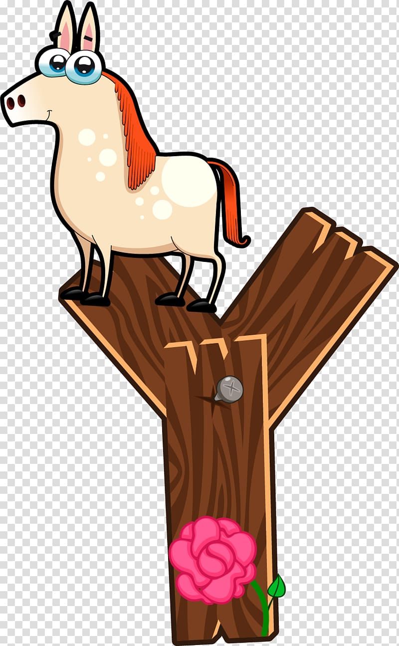 cartoon wood animal letter transparent background PNG clipart