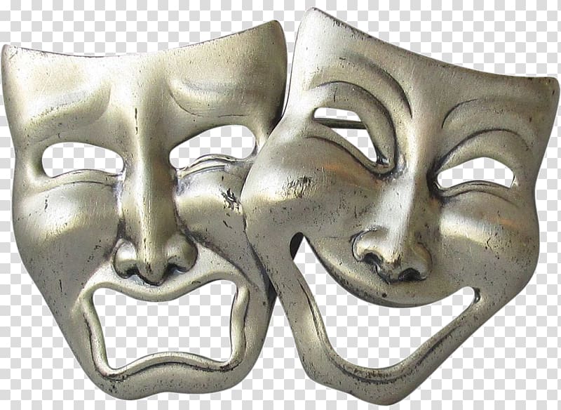 Theatre Tragedy Comedy Mask Actor, mask transparent background PNG clipart