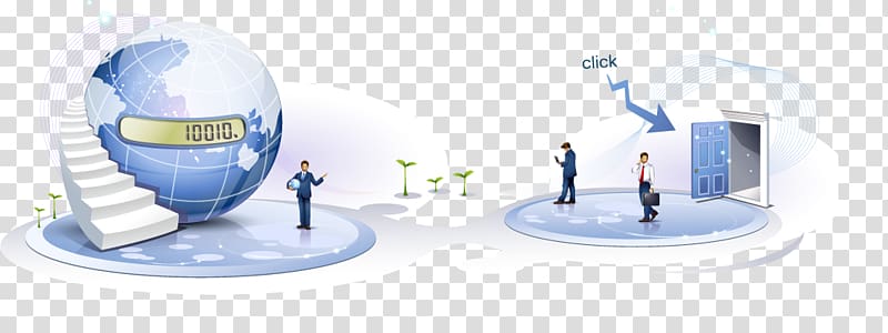 man beside globe illustration, Information technology, information Technology transparent background PNG clipart