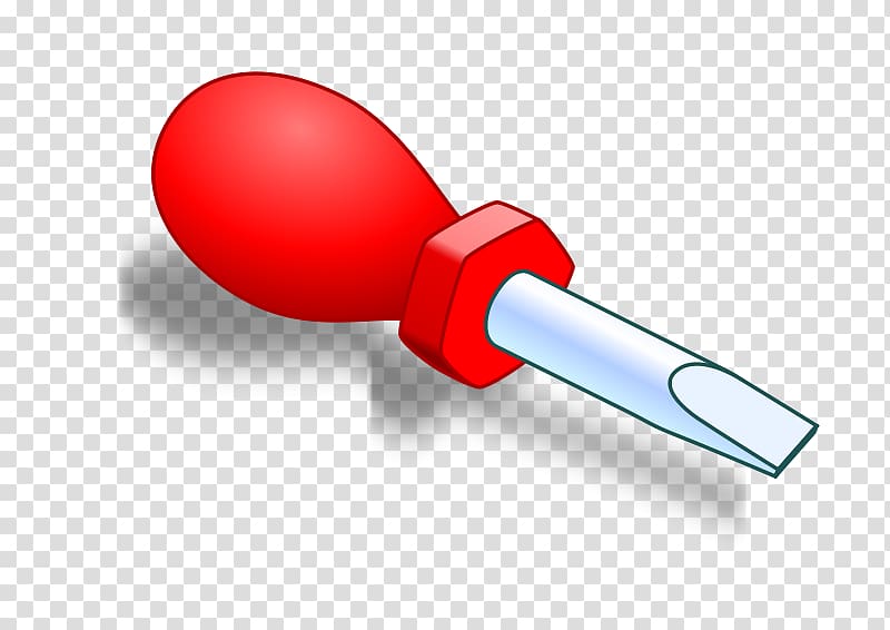 Screwdriver Cartoon , Small red cartoon screwdriver transparent background PNG clipart