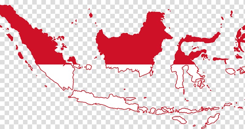 red and white country map illustration, Flag of Indonesia Map Pembela Tanah Air, indonesia map transparent background PNG clipart