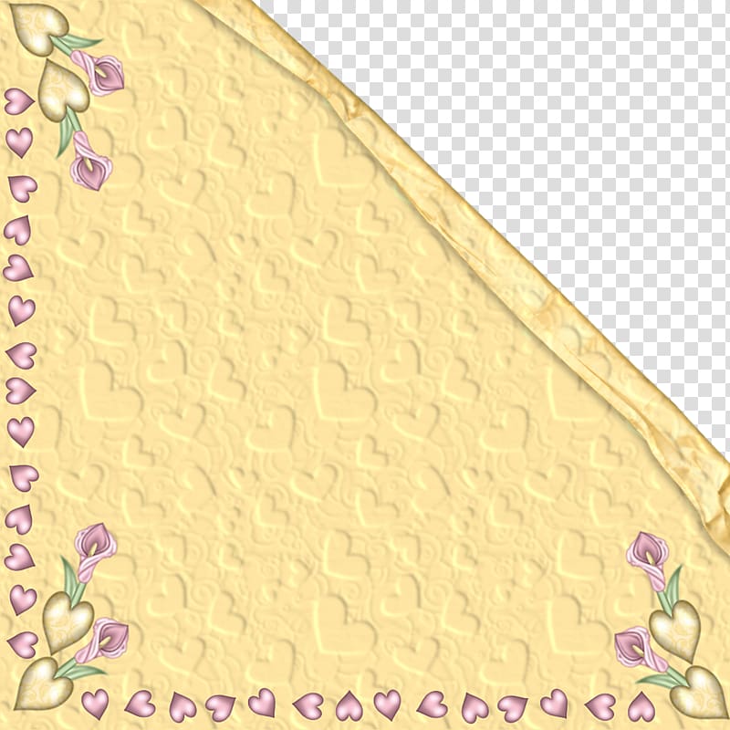 Yellow Textile Purple, Love triangle cloth transparent background PNG clipart