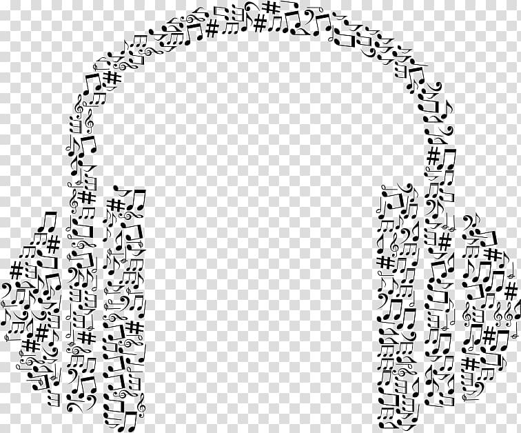 Musical note Headphones Treble , music note transparent background PNG clipart