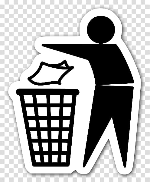 Tidy man Rubbish Bins & Waste Paper Baskets Recycling symbol, Throwing Rubbish transparent background PNG clipart