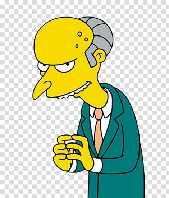 Mr. Burns, a Post-Electric Play Mr. Krabs Homer Simpson Waylon Smithers, abraham Simpson transparent background PNG clipart