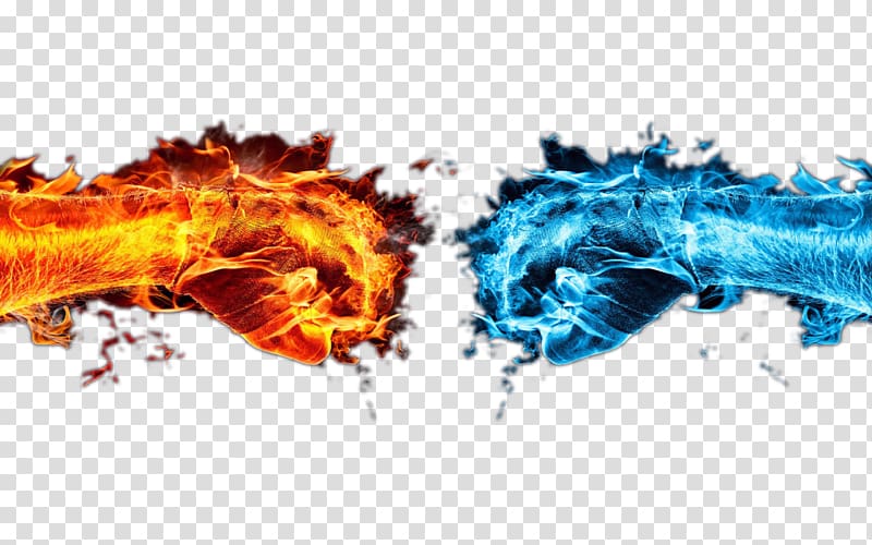 ice and fire transparent background PNG clipart