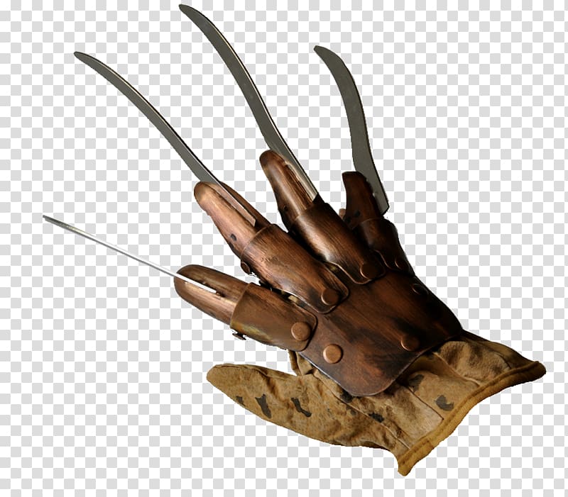 Freddy Krueger Glove National Entertainment Collectibles Association Nightmare Prop replica, claw transparent background PNG clipart
